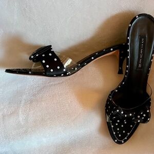 Steve Madden Black Polka Dot High Heel Size 10